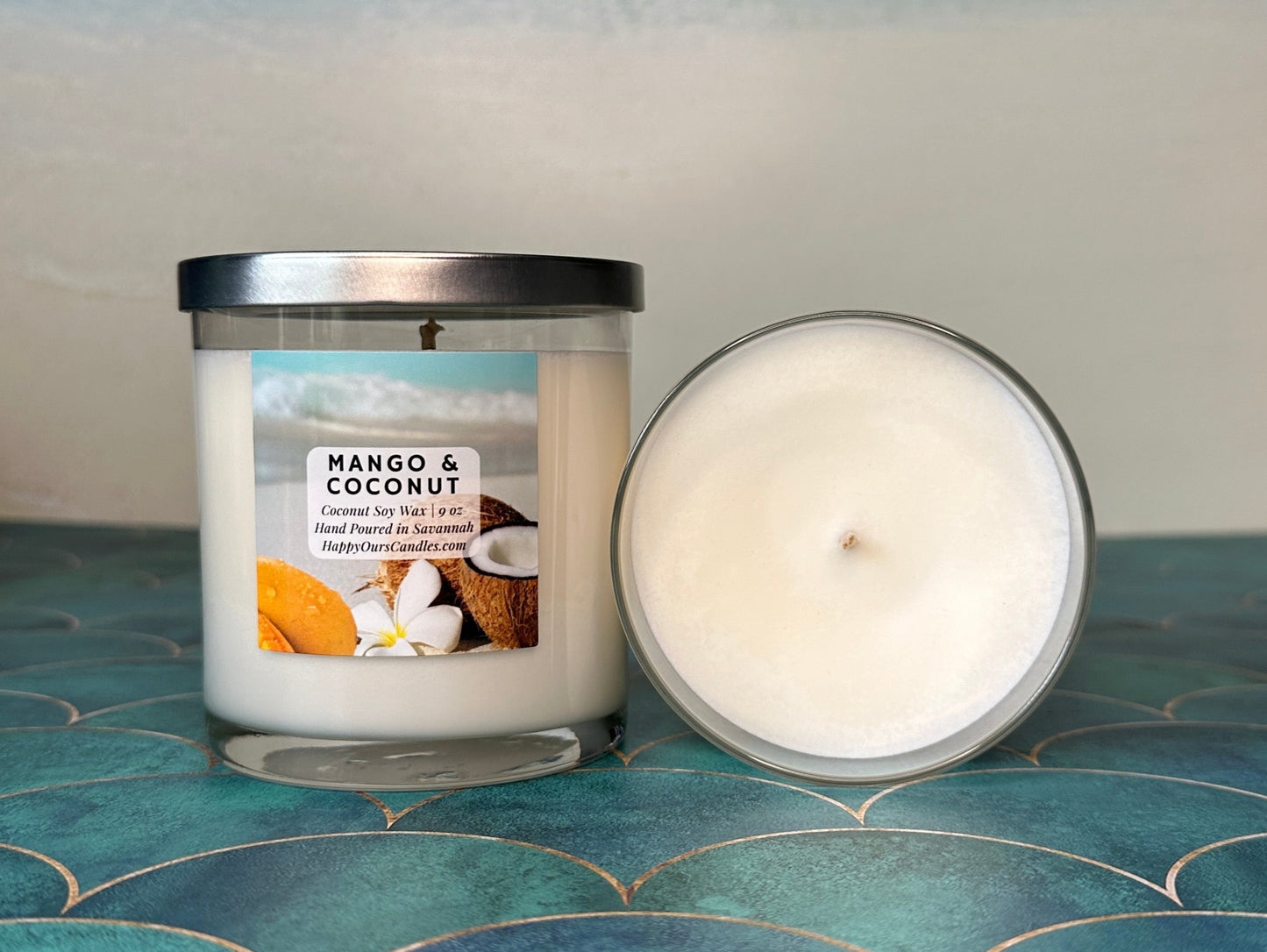 Mango & Coconut Scented Candle 9 oz