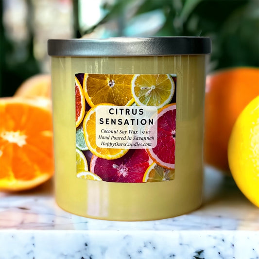Citrus Sensation Scented Candle 9 oz