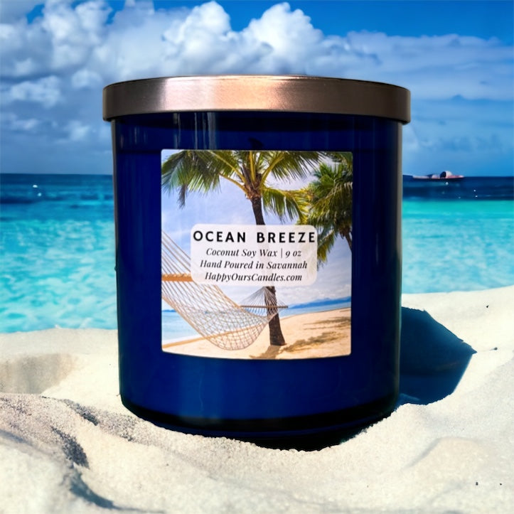 Ocean Breeze Scented Candle 9 oz