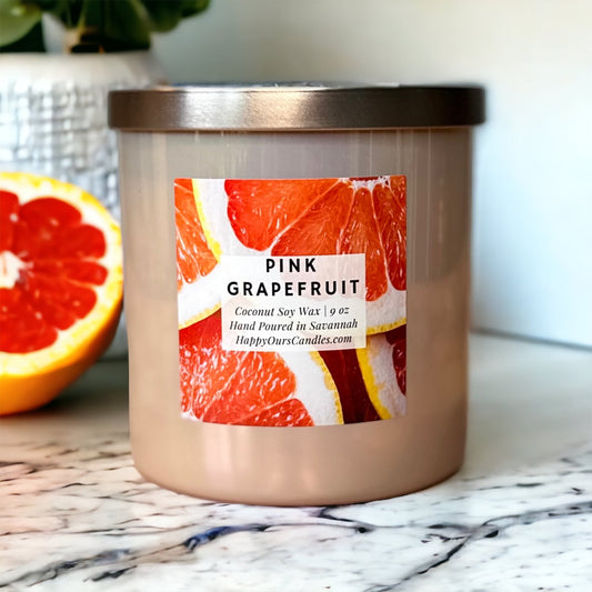 Pink Grapefruit Scented Candle 9 oz