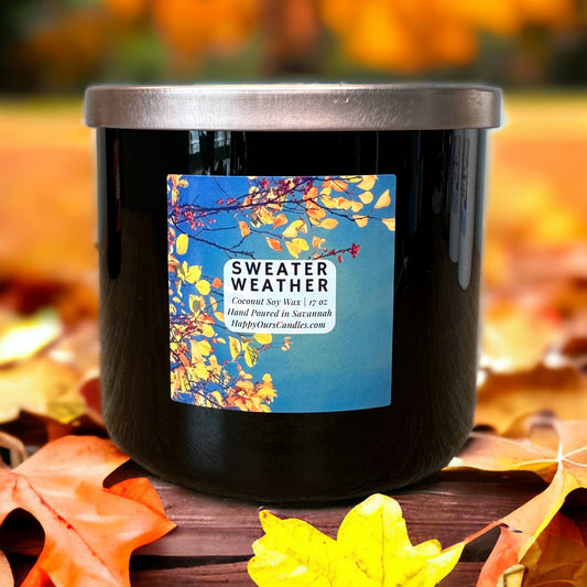 Sweater Weather Scented Candle 17 oz, Triple Wick